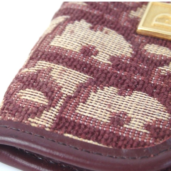 Christian Dior Trotter Vintage Coin-purse Leather Canvas - Picture 10 of 12